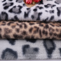 leopard faux fur fabric 100% polyester fleece for jacket blanket textiles and fabrics 100% cotton fleece